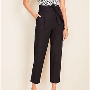 Ann Taylor Paperbag belted high rise pants.